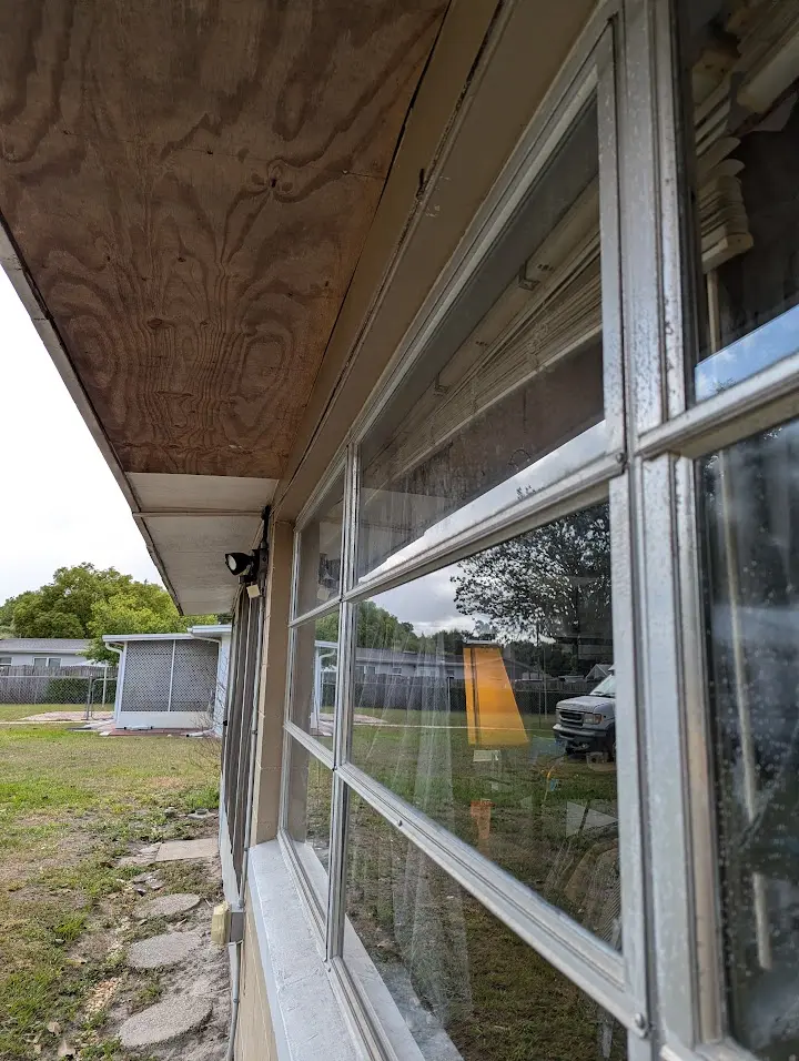 Before window cleaning